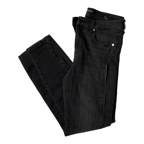 Liverpool Zipper Trim Abby Hi Rise The Ankle Skinny Jeans \ Size 8 - Picture 6 of 15